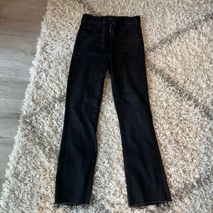 Mother denim. Hustler ankle fray in color “Encounters at Night”. Size 24.